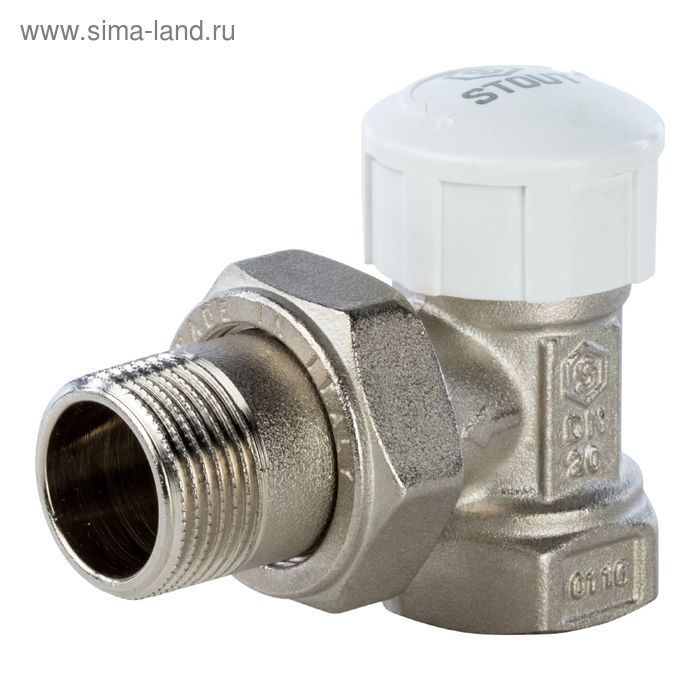 Термостатический клапан STOUT SVT-0004-000020, 3/4, угловой термостатический клапан stout svt 0003 000020 3 4 прямой