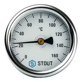 

Термометр STOUT, биметаллический, с погружной гильзой 50 мм 1/2", корпус Dn 63 мм