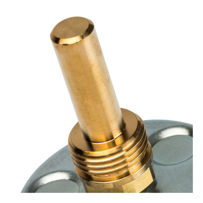 Термометр STOUT, биметаллический, с погружной гильзой 50 мм 1/2", корпус Dn 63 мм