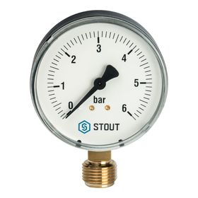 

Манометр STOUT SIM-0010-800615, радиальный, DN80, G1/2"
