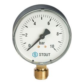 

Манометр STOUT SIM-0010-801015, радиальный, DN80, G1/2"