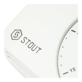 Термостат проводной электронный STOUT, WFHT-BASIC, со светодиодом, норм. закрытый от Сима-ленд