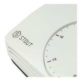 Термостат комнатный электронный STOUT, WFHT-DUAL, включ. дистанционный датчик «в пол», L=3 м от Сима-ленд