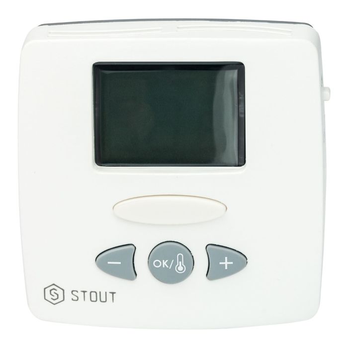 Термостат комнатный электронный STOUT STE-0002-000015, WFHT-LCD, с выносным датчиком