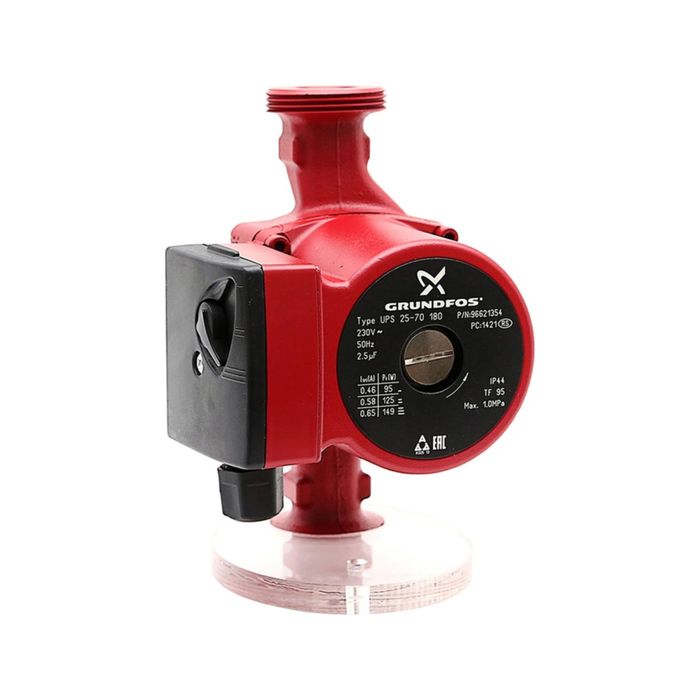 Насос циркуляционный Grundfos UPS 25-70, 3 скорости, 95/125/149 Вт, 4,3 куб.м/час, напор 7 м 24403