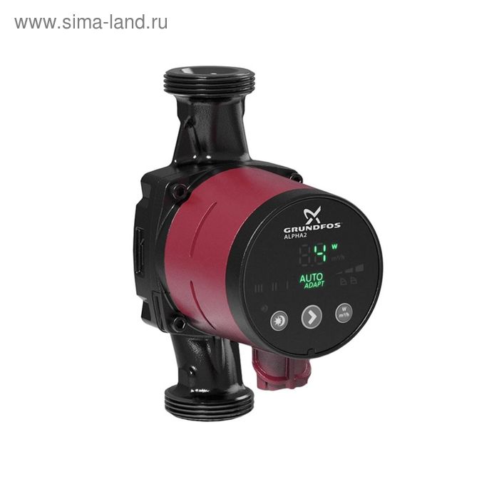 фото Насос циркуляционный grundfos alpha2 25-40, 3 скорости, 3-18 вт, 40 л/мин, напор 4м