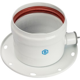 

Элемент дымохода STOUT SCA-0080-020112, адаптер с фланцевым ревизионным окном, DN80