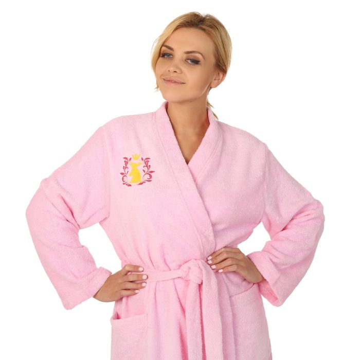 Халат махровый "Королевский", размер 50-52, 340 г/м2, хлопок 100% с AIRO