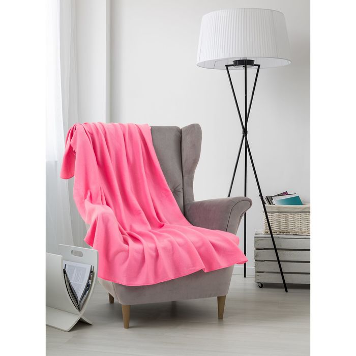 Плед IRIS, 130х150 см, цвет розовый, поларфлис