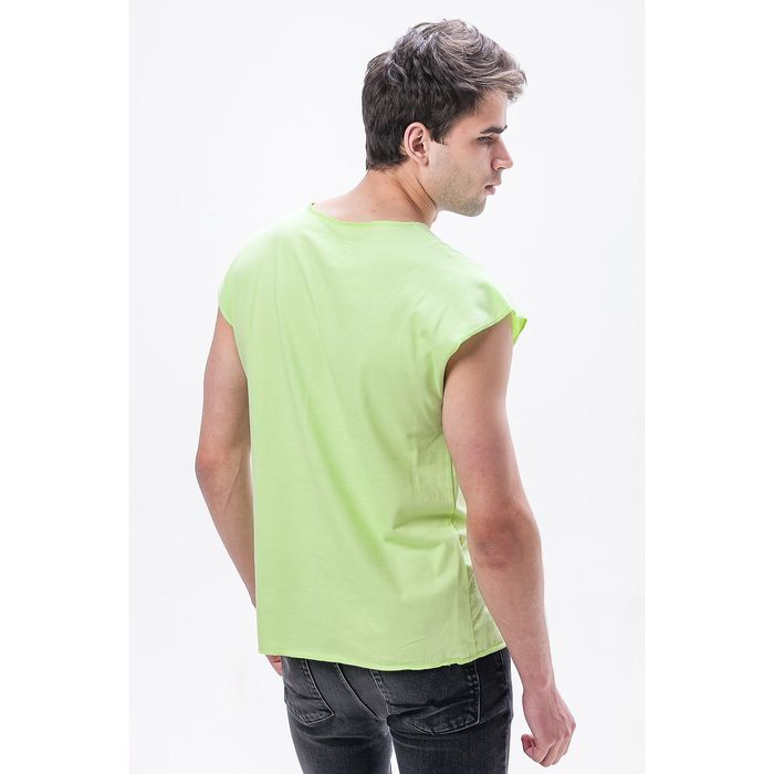 Майка мужская М-148/6-09 цвет салатовый, р-р 56