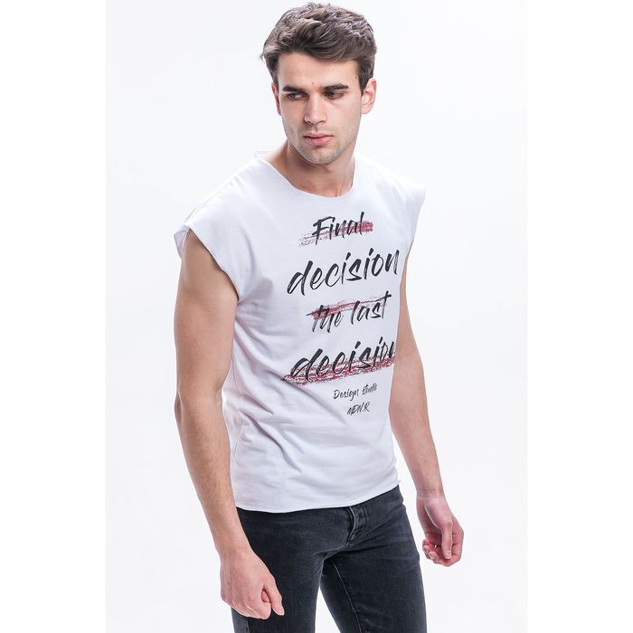 Майка мужская М-148/7-09 цвет белый, р-р 52