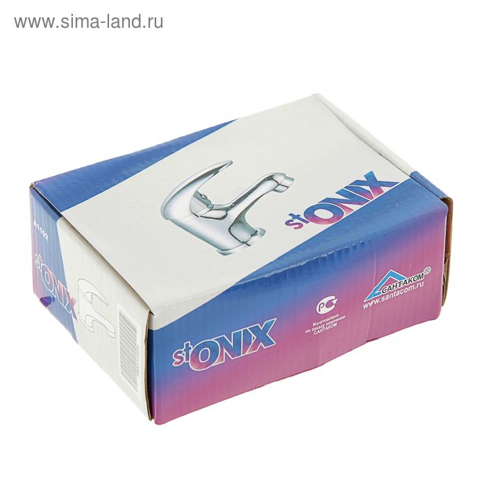 Смеситель для раковины Onix A1102, короткий излив, без подводки, хром