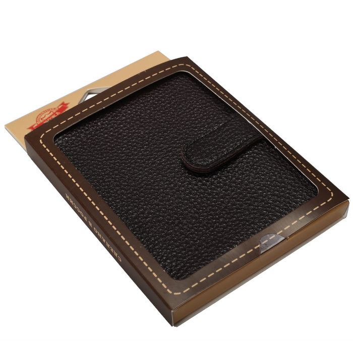 Визитница, 2 ряда, вкладыш на 36 карт, цвет коричневый
