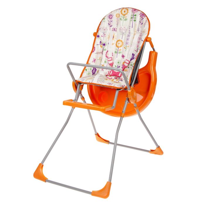 Стульчик для кормления Selby 152 «Яркий луг», цвет оранжевый