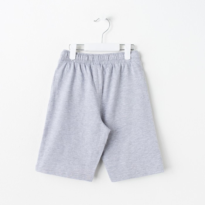 Шорты для мальчика, рост 146 см, цвет серый меланж