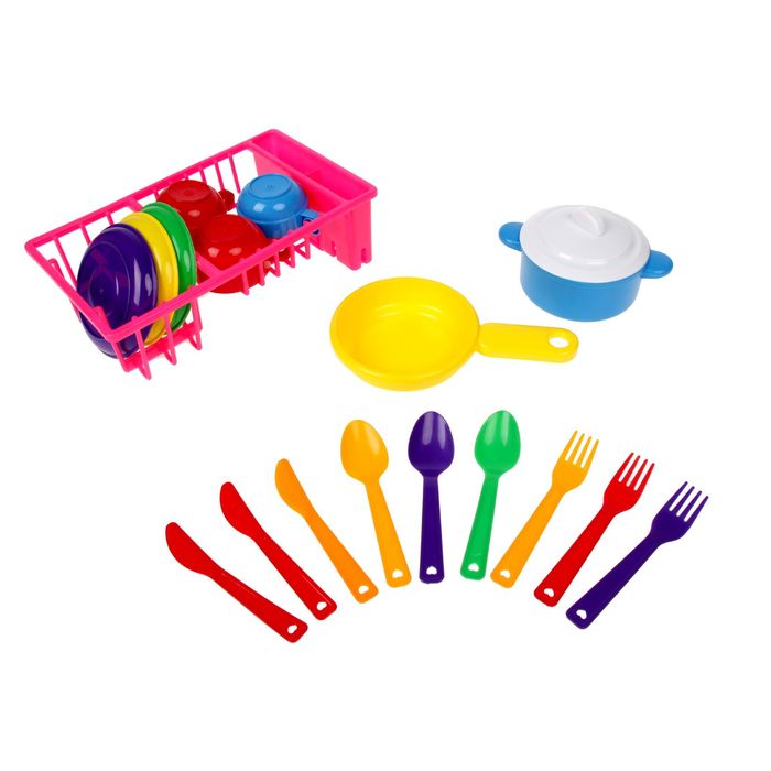Набор посуды "Юная хозяюшка" №9, 19 предметов