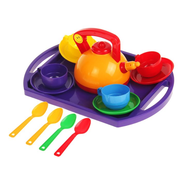 Набор посуды "Юная хозяюшка" №11, 14 предметов, МИКС