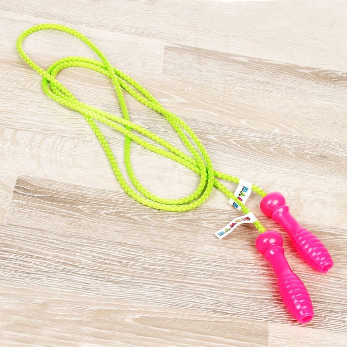 Скакалка цветная, 220 см, МИКС