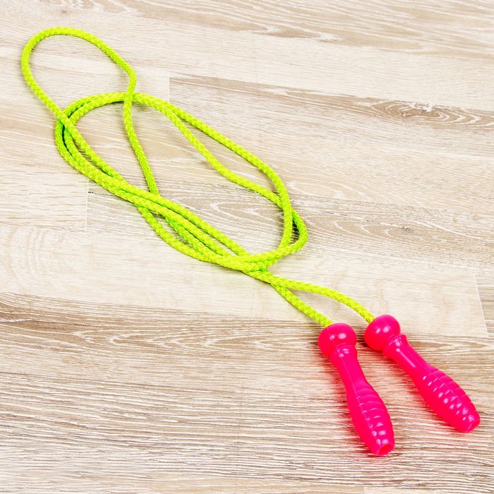 Скакалка цветная, 220 см, МИКС