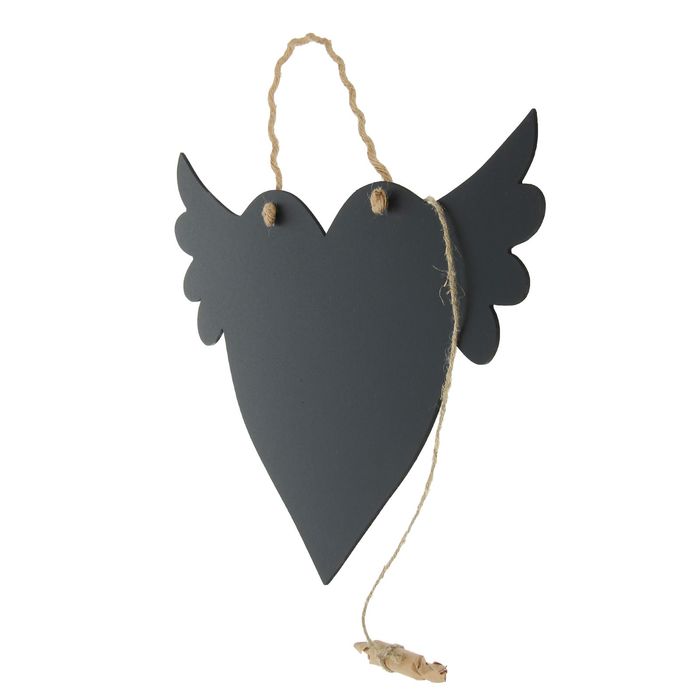 Грифельная доска "Сердце с крыльями" 42х30 см