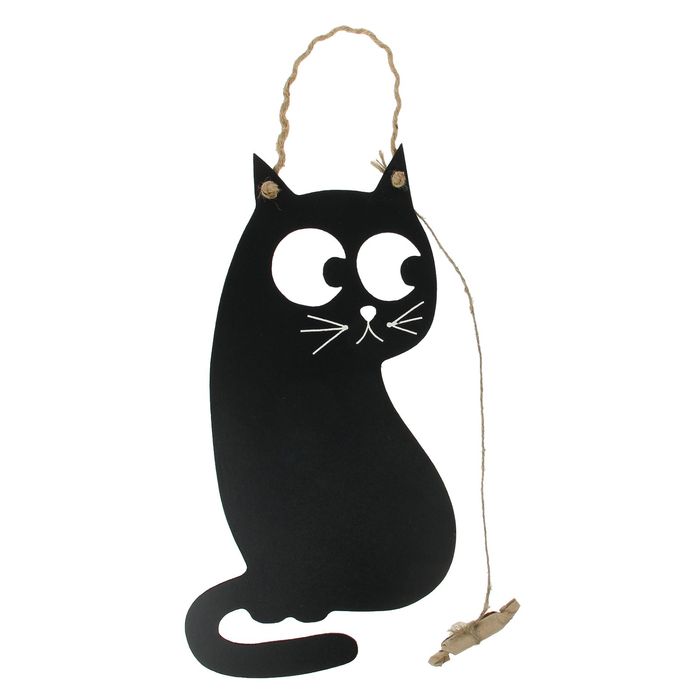 Грифельная доска "Кот" 39х20 см