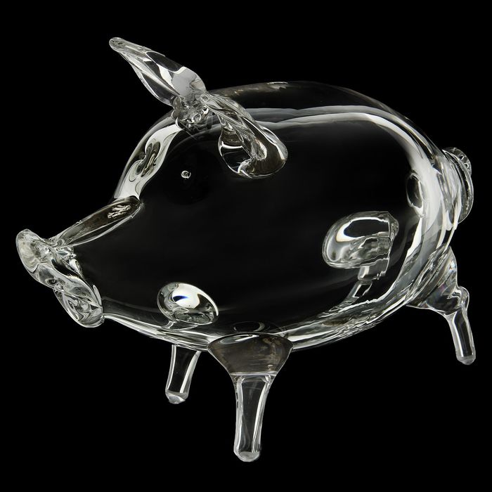 Копилка стекло "Кабанчик"