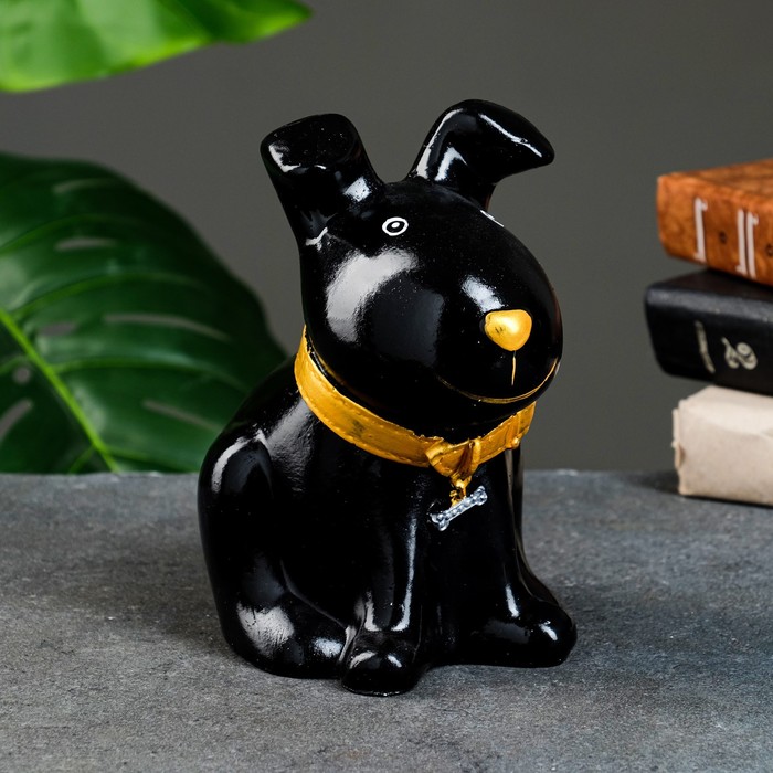 Копилка "Щенок Дружок №1" 18*12*10  черный