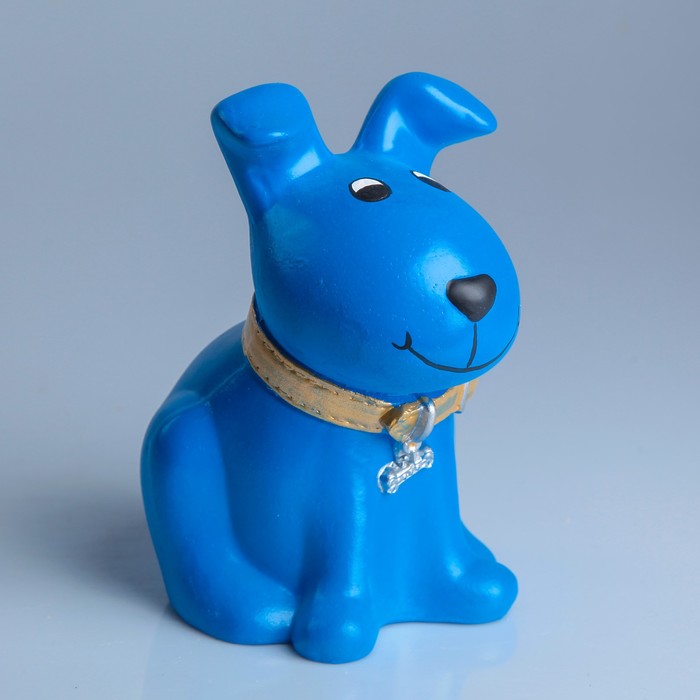 Копилка "Щенок Дружок №3" 18*12*11 синий