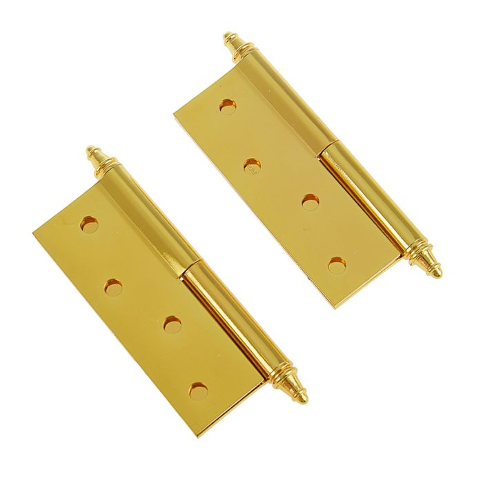 Петля дверная PALLADIUM 610-S-4", правая, цвет латунь