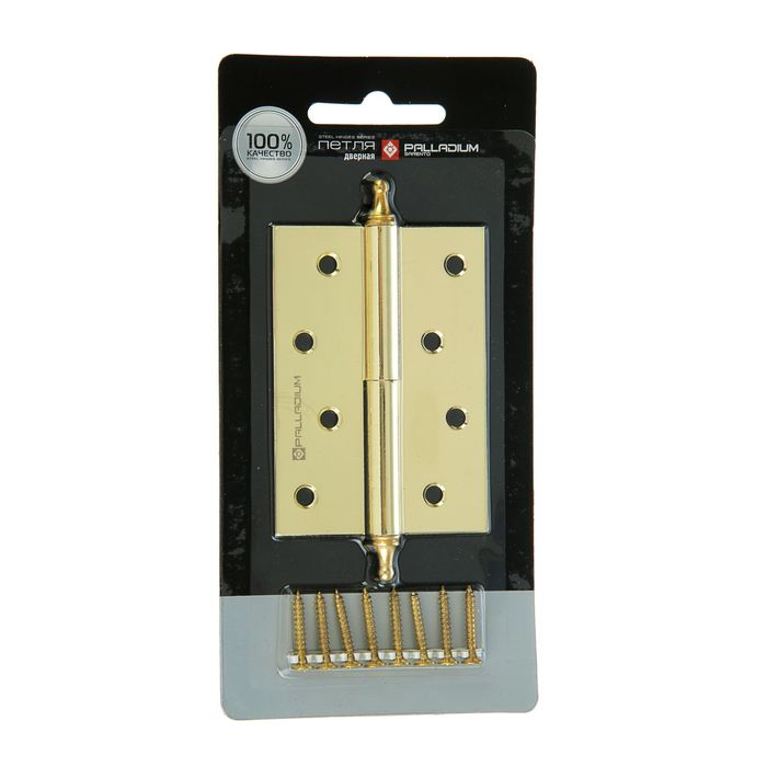 Петля дверная PALLADIUM N 210-S-4", левая, цвет латунь