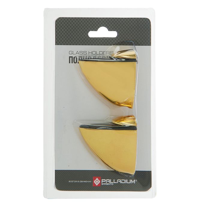 Полкодержатель, PALLADIUM 61015-L, цвет золото полированное, 2 шт.