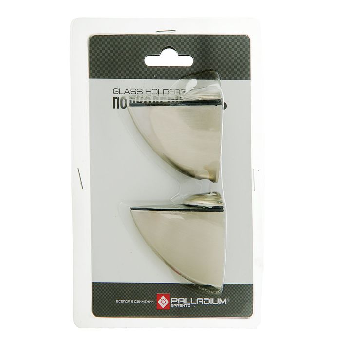 Полкодержатель, PALLADIUM 61015-L, цвет сатиновый никель, 2 шт.