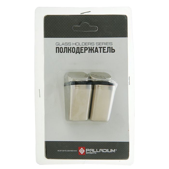 Полкодержатель, PALLADIUM 61017, цвет матовый никель, 2 шт.