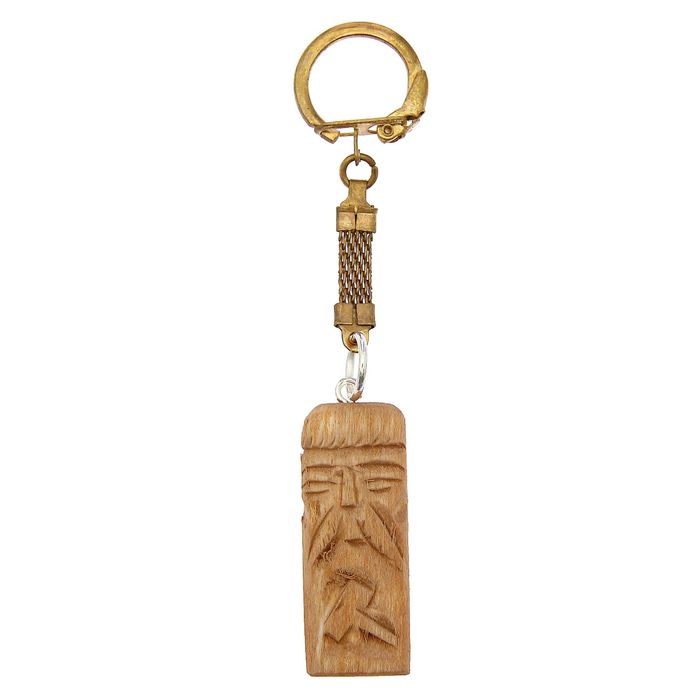Брелок "Сварог" кедр, высота 3,5 см