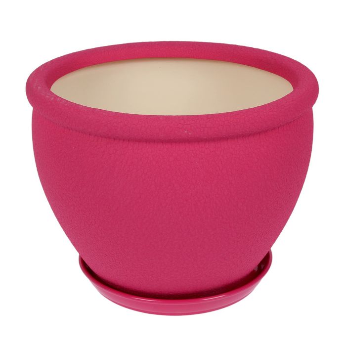 Кашпо "Вьетнам" шёлк, розовый, 1,5 л