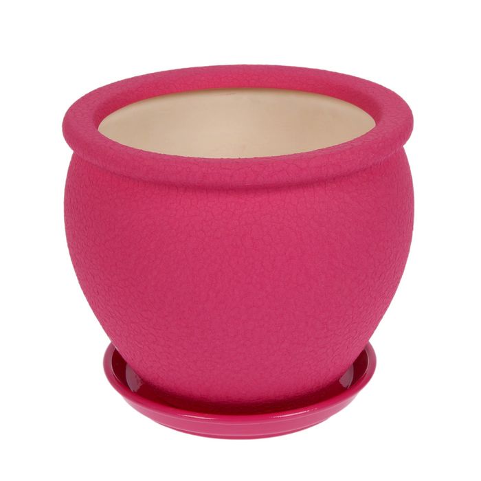 Кашпо "Вьетнам" шёлк, розовый, 5 л