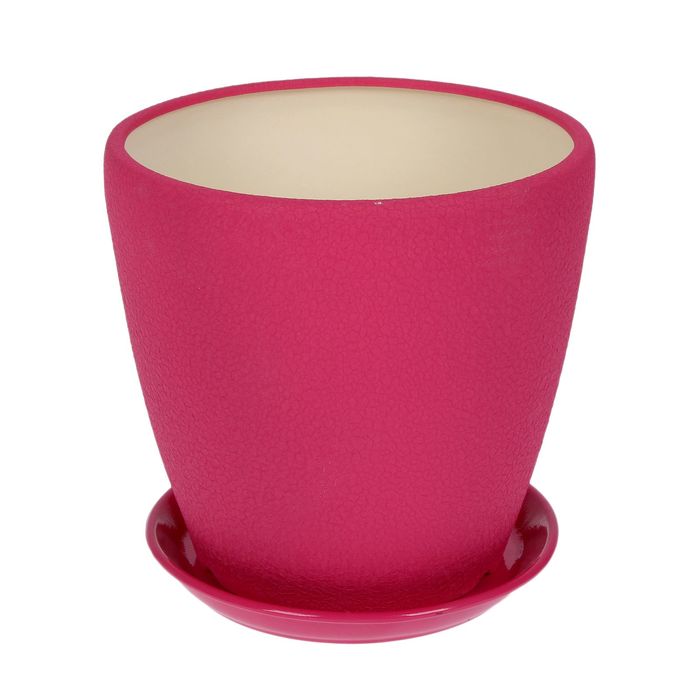 Кашпо "Грация" шёлк, розовый, 2,3 л