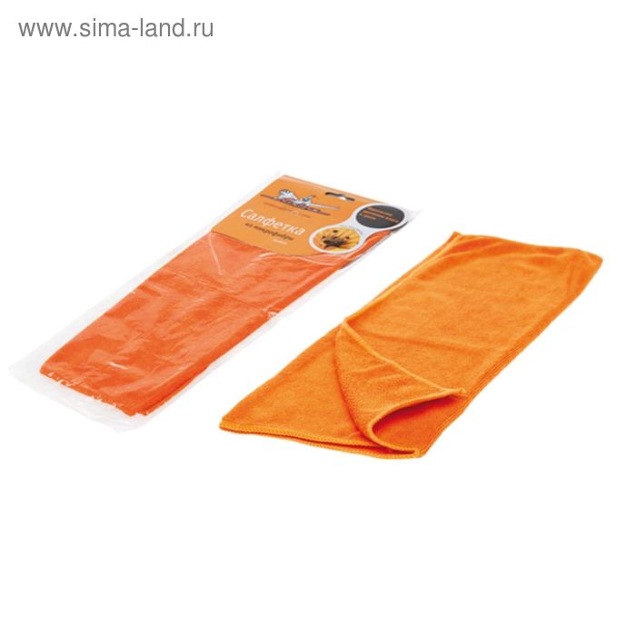 Салфетка из микрофибры оранжевая 35*40 см Airline AB-A-02 цена и фото