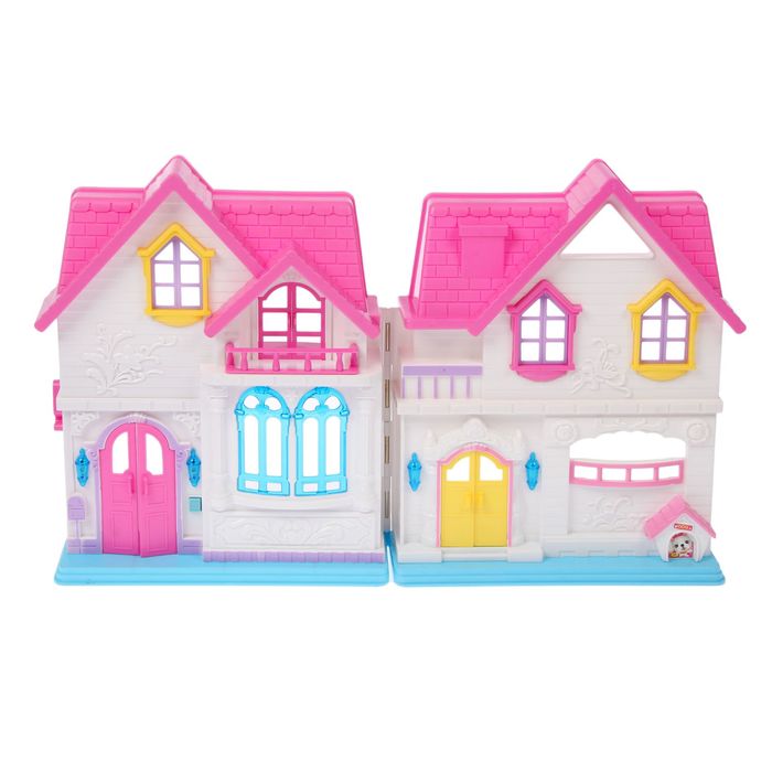 Дом для кукол "Уютный дом", складной, с мебелью и аксессуарами, свет, звук