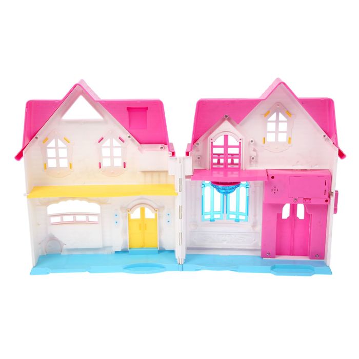 Дом для кукол "Уютный дом", складной, с мебелью и аксессуарами, свет, звук