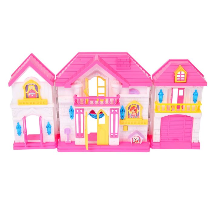 Дом для кукол "Семья", складной, с мебелью и аксессуарами, свет, звук