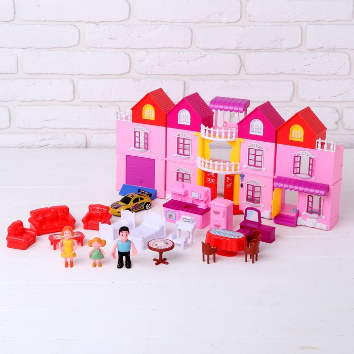 Дом для кукол "Семья" с фигурками и аксессуарами