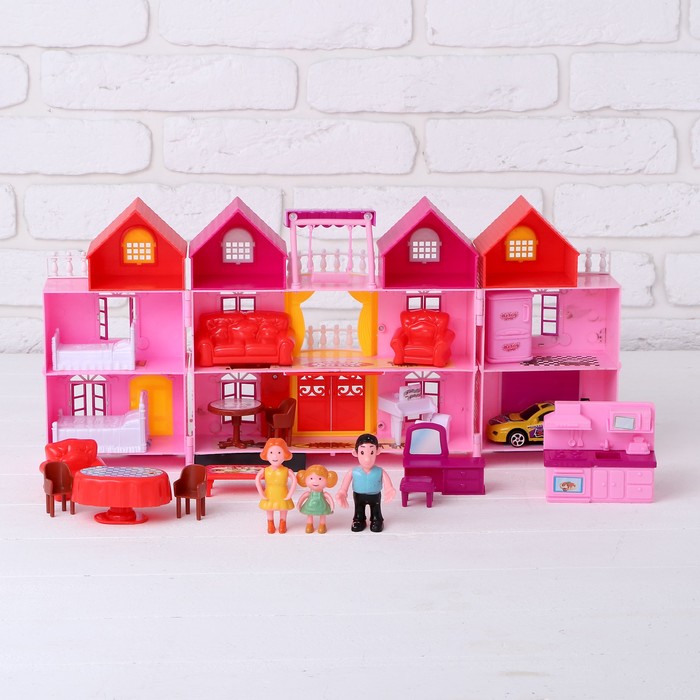 Дом для кукол "Семья" с фигурками и аксессуарами