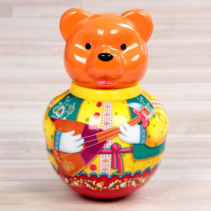 Неваляшка большая Бурый медведь "Потапыч", МИКС