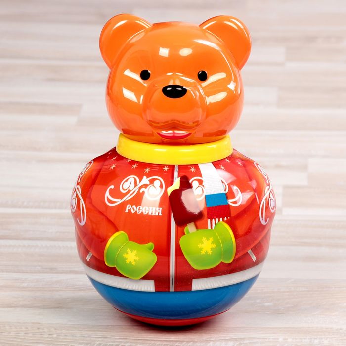 Неваляшка большая Бурый медведь "Потапыч", МИКС