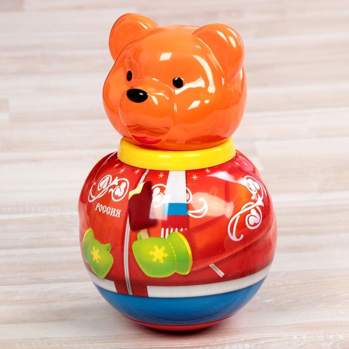 Неваляшка большая Бурый медведь "Потапыч", МИКС