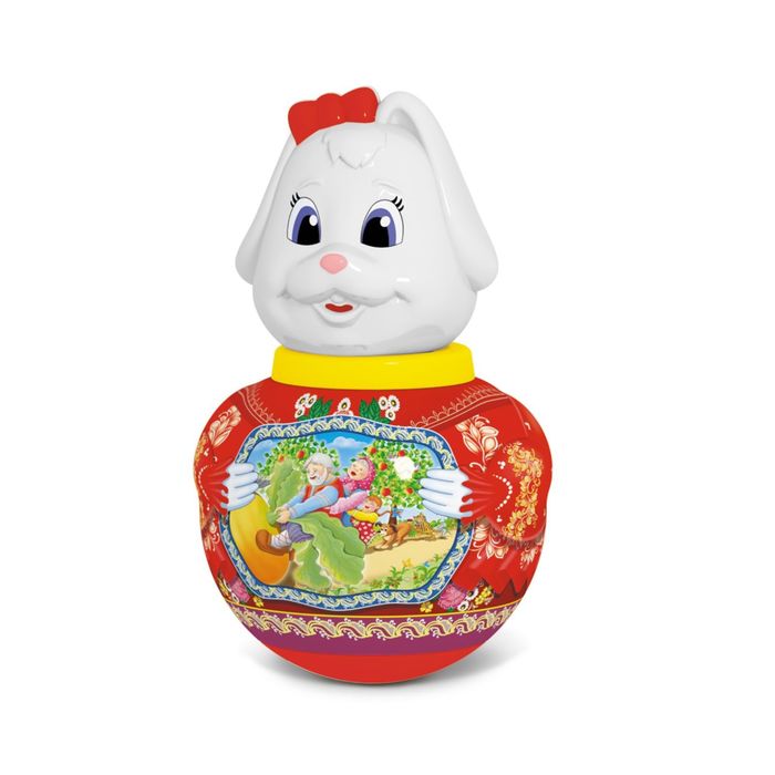 Неваляшка средняя "Зайка", МИКС