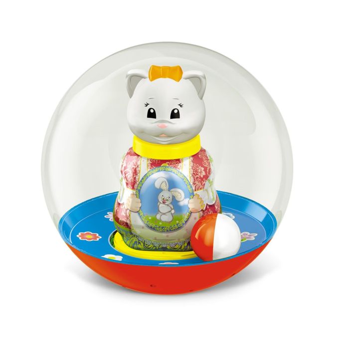 Неваляшка шар "Кошечка", МИКС