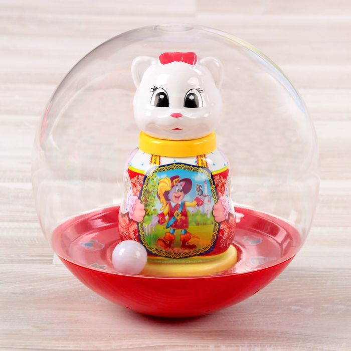 Неваляшка шар "Кошечка", МИКС