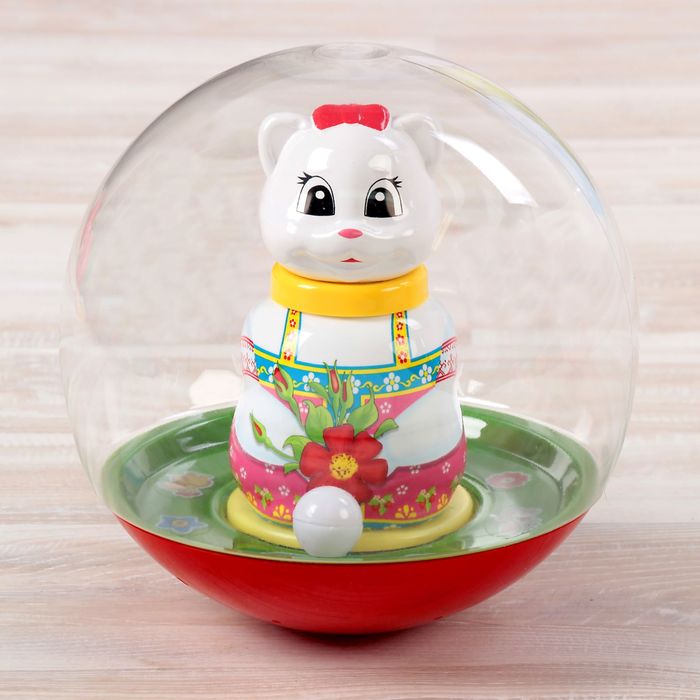 Неваляшка шар "Кошечка", МИКС